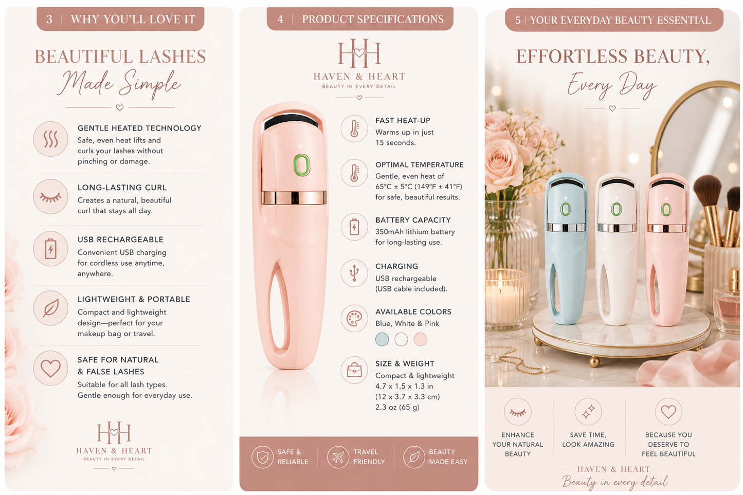 Luxe Heated Lash Curler