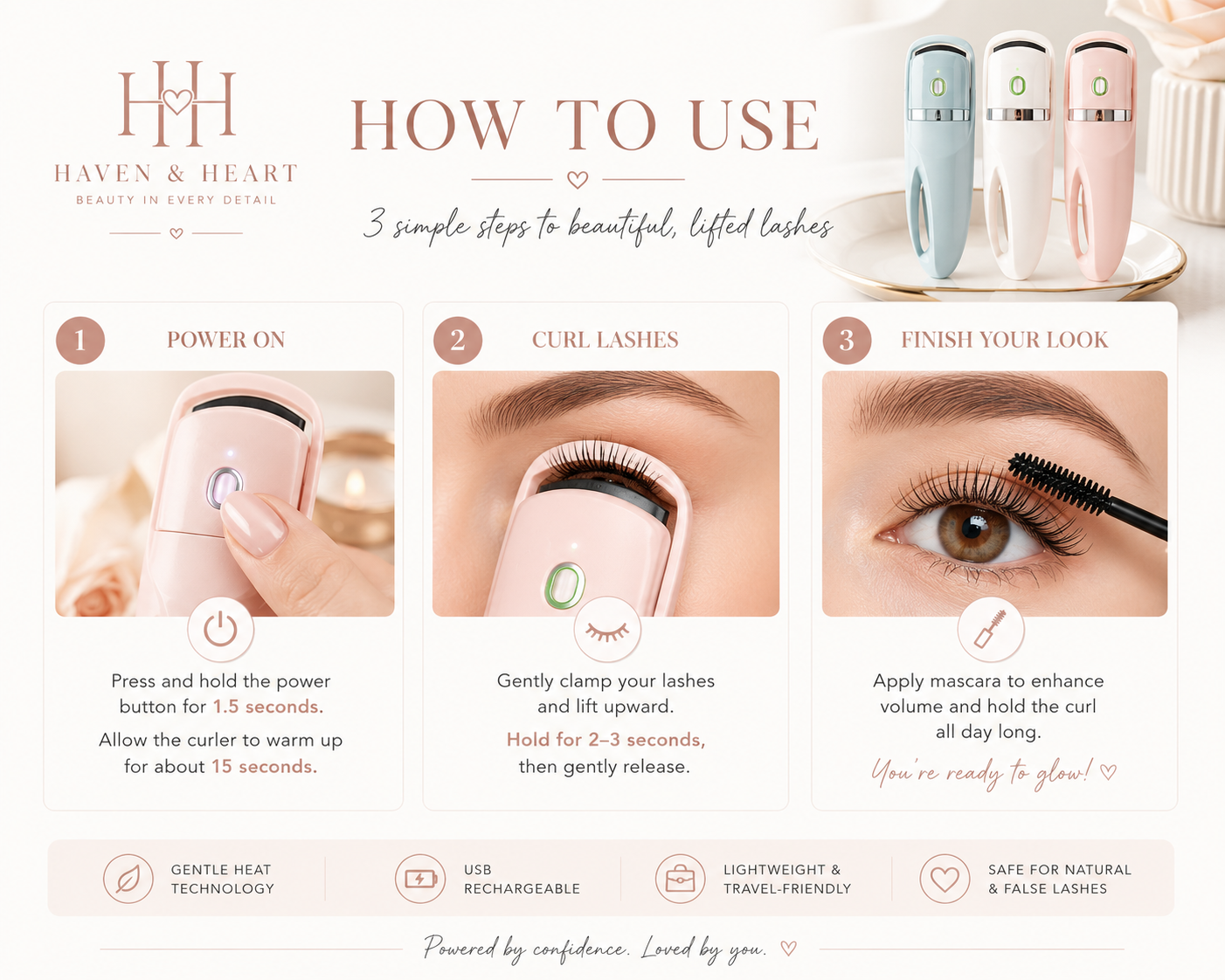 Luxe Heated Lash Curler